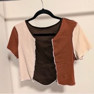 Colorblock Crop Top
